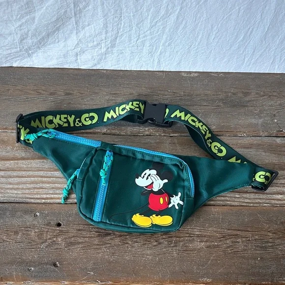 Disney Green and Black Mickey Mouse Bag - Picture 1 of 3